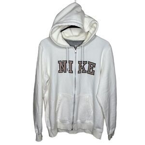 Y2K Nike Spell Out Full Zip Hoodie XL